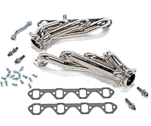 BBK Performance 1525 - Cabezales de escape para Ford Mustang 5.0L, longitud ajustada, 1-58 pulgadas, acabado cromado