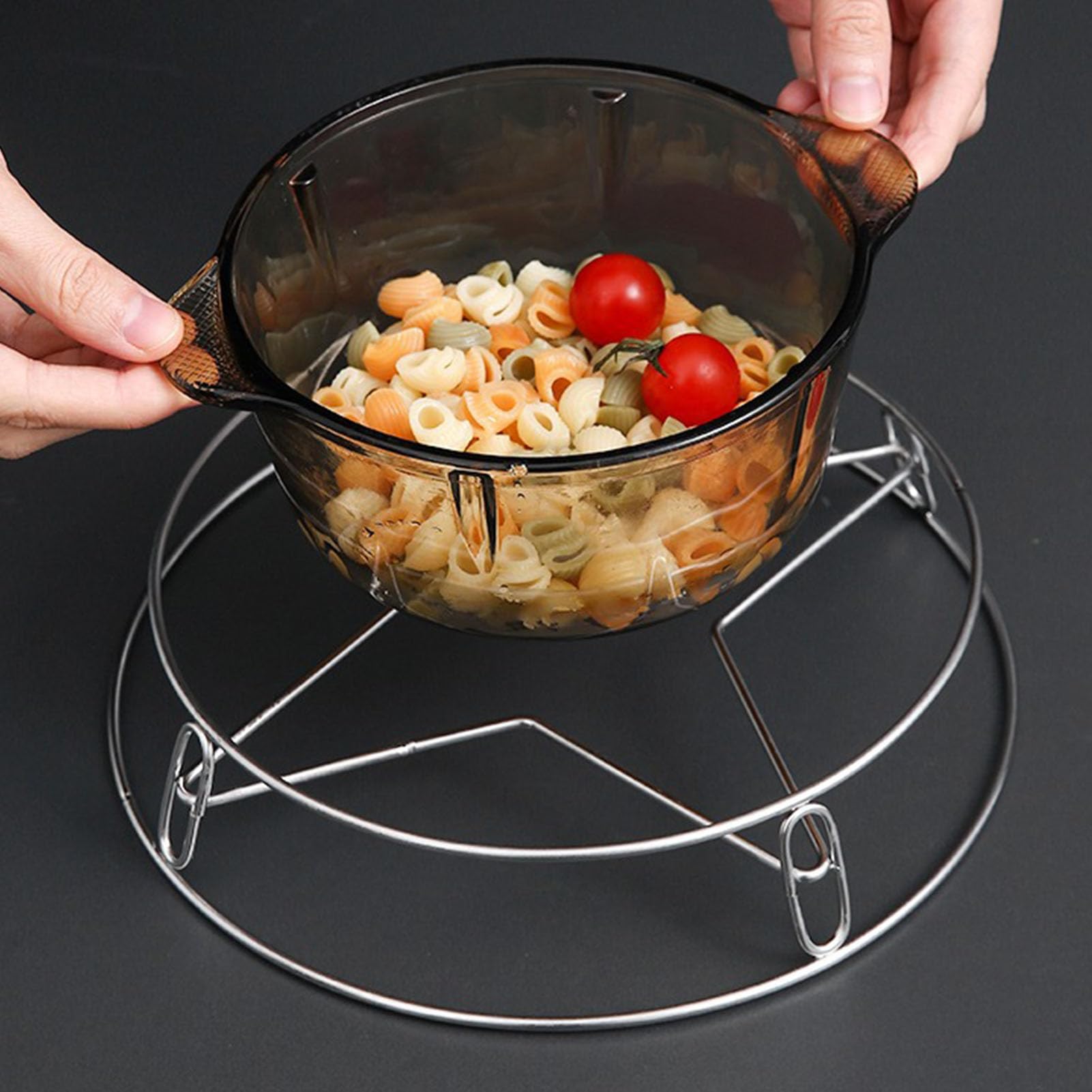 Griglia Per Pentola A Vapore In Acciaio Inossidabile 3 Misure (15/17,5/20 Cm) - Supporto Per Cottura E Raffreddamento