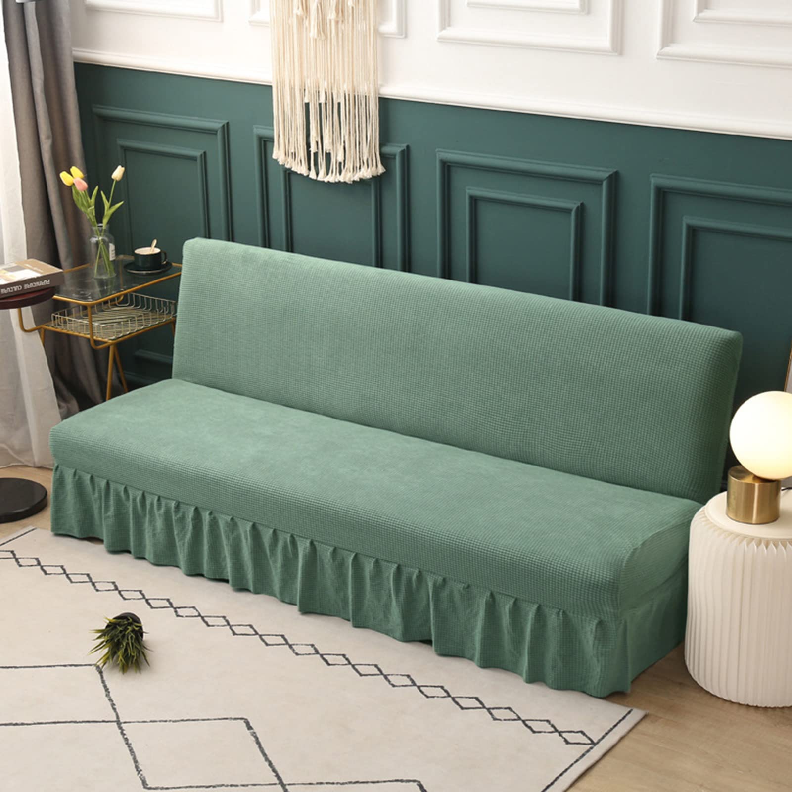 Housse de canapé extensible sans accoudoirs pour salon moderne E