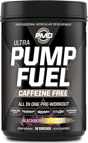 PMD Sports Ultra Pump Fuel Fuel - Mezcla de bebida para antes del entrenamiento, energía, fuerza, resistencia, recuperación de carbohidratos