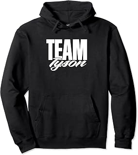 Team Tyson Name, Cheer for Tyson Support Pullover Hoodie