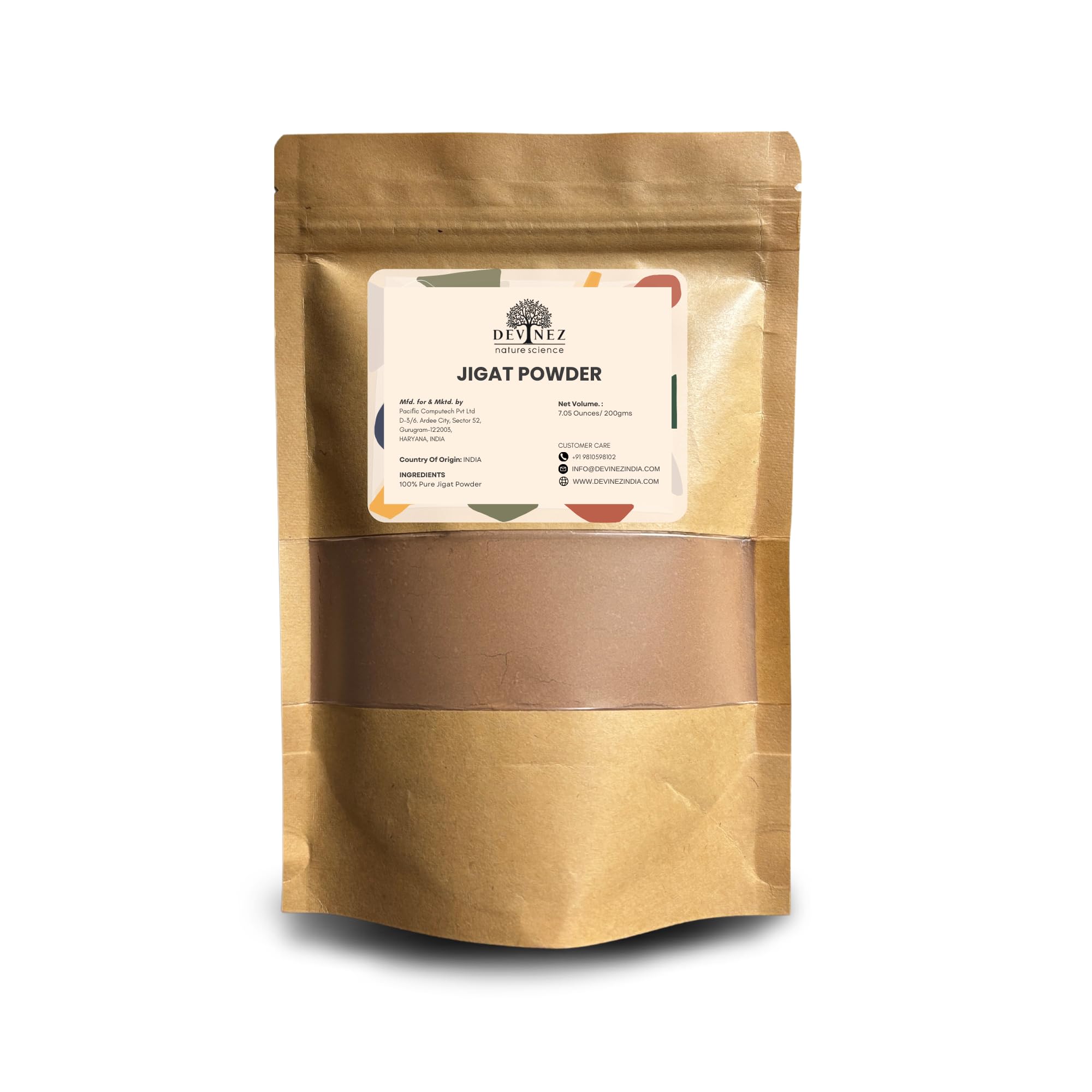 Devinez Natural Jigat for Agarbatti Making - 200gm | Natural & Organic Dhoopbatti Powder for Incense Sticks | A Grade Powder | Ideal for Doopbatti Cone, Sambrani, Agarbatti
