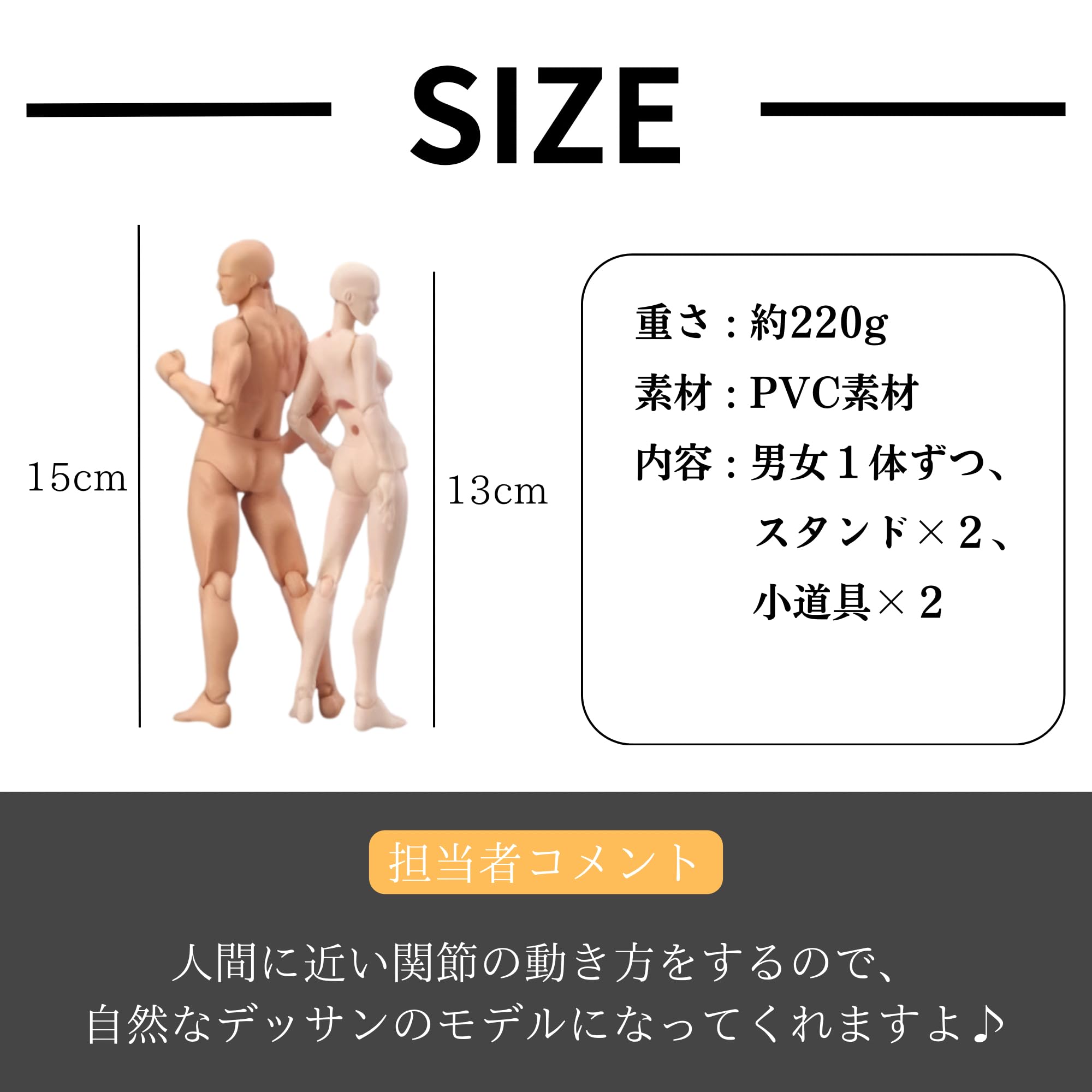 Amazon.co.jp: 東京もの屋敷 デッサン人形 デッサンモデル 人体模型