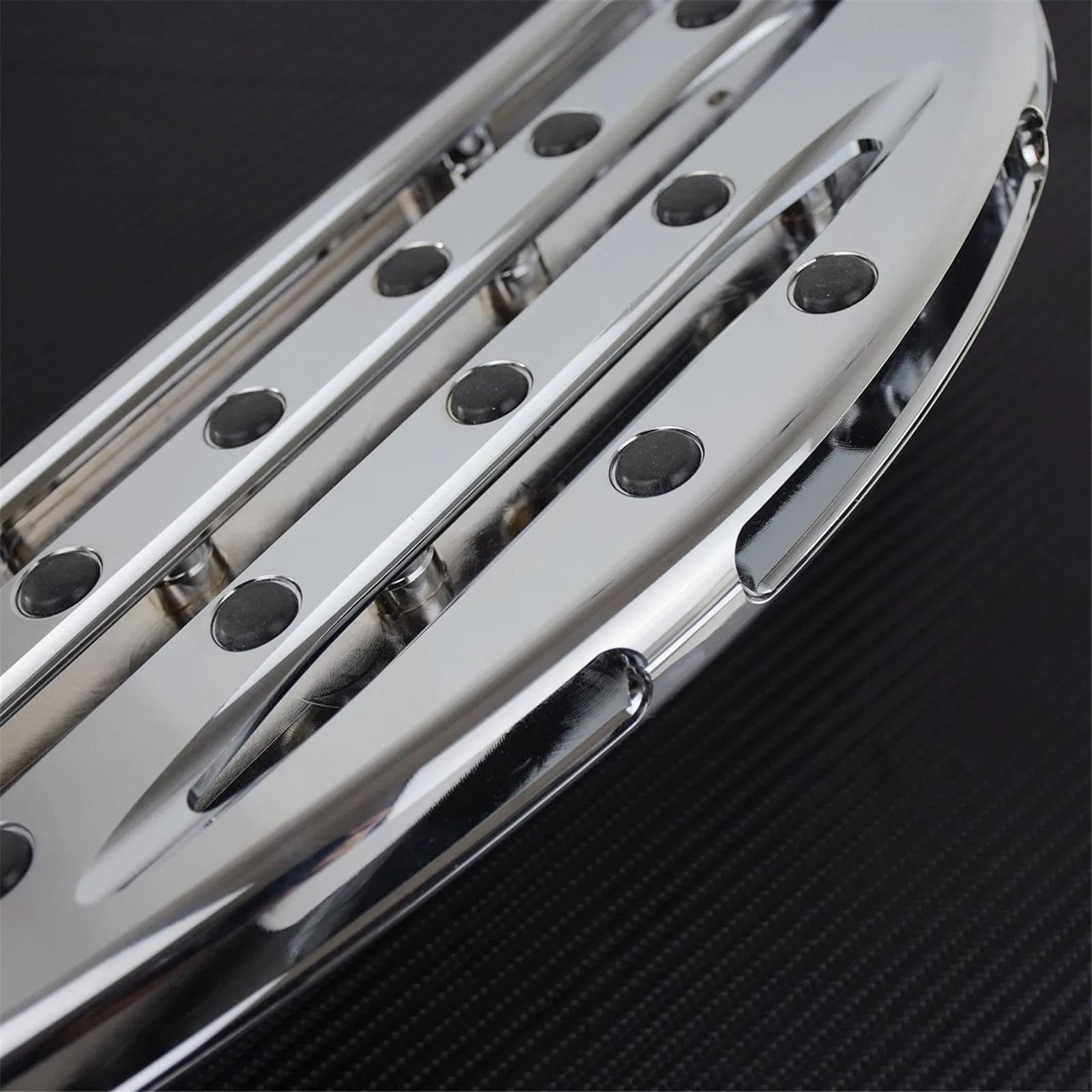 Estriberas Traseras Motocicleta Para HAR&LEY Touring Softail FL Estriberas Cromadas Para El Suelo Conductor Tablero Pie Delantero Palanca Cambio Talón Almohadilla Pedal Freno Estriberas Motocicleta