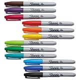 Sharpie Pen SHARPIE FINE12CT MARKER SET, Multicolor 12 Count – view 2