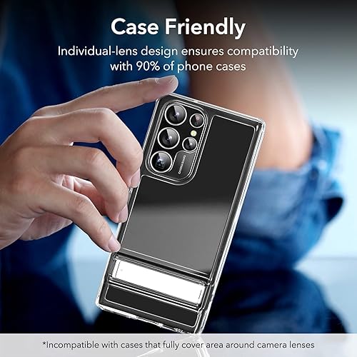 Miniatura 213 de ESR Protector de lente de cámara para Samsung Galaxy S23 Ultra, accesorios para Samsung S23 Ultra, vidrio templado ultrafino resistente a