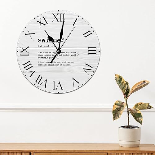 Miniatura 87 de Reloj de PVC con definición psicológica, reloj de pared grande con números romanos inspiración, refranes de inspiración de 12 pulgadas, significado