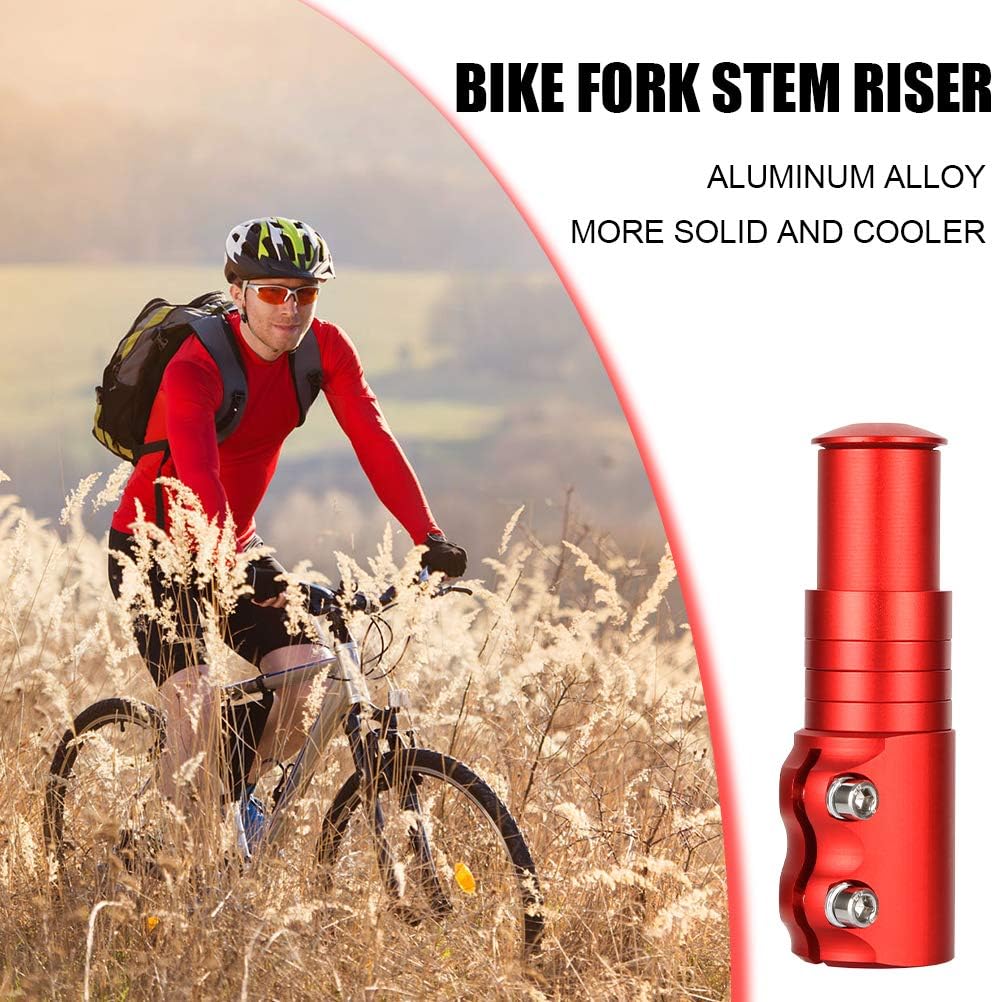 Top Rated Emoly Bike Stem Riser, MTB Handlebar Riser Extender Bicycle Aluminium Alloy Head up Adapter for Mountain Bike, Road Bike, MTB, BMX, Red Get Discount 70% Price Emoly Bike Stem Riser, MTB Handlebar Riser Extender Bicycle Aluminium Alloy Head up Adapter for Mountain Bike, Road Bike, MTB, BMX, Red
