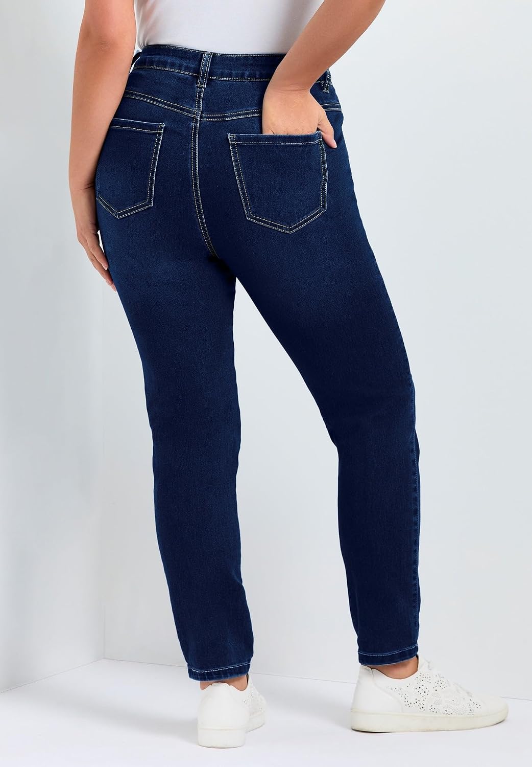 Avenue Women's Plus Size Petite Butter Denim Skinny Jean