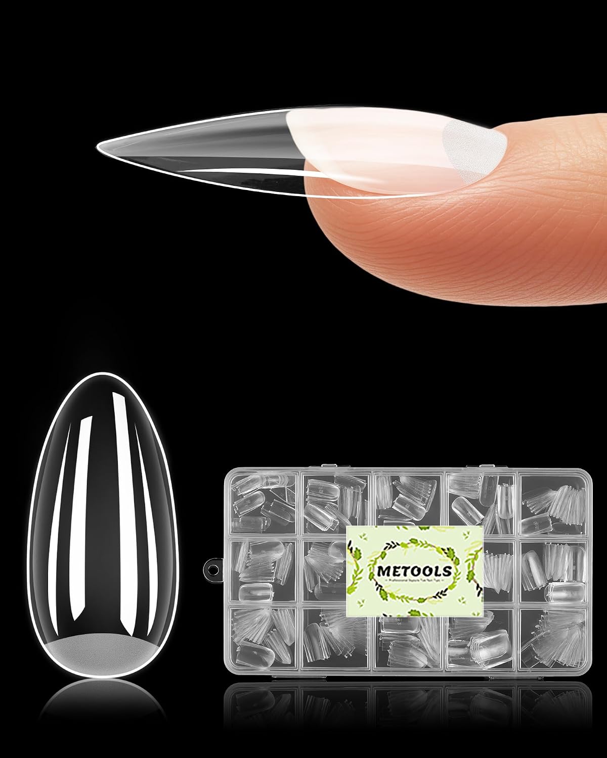 240PCS Polygel Nail Forms for Toes, Reusable Dual Forms for Poly Extension, Full Cover Molds for Acrylic Toenails Pedicure, DIY Nail Art at Home, Tonenails Builder Gel Forms