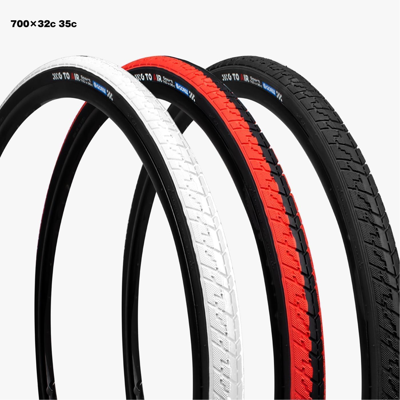 GORIX Pneu de vélo de Route 700×23C 25C 28C 32c 35c Vélo (Gtoair)