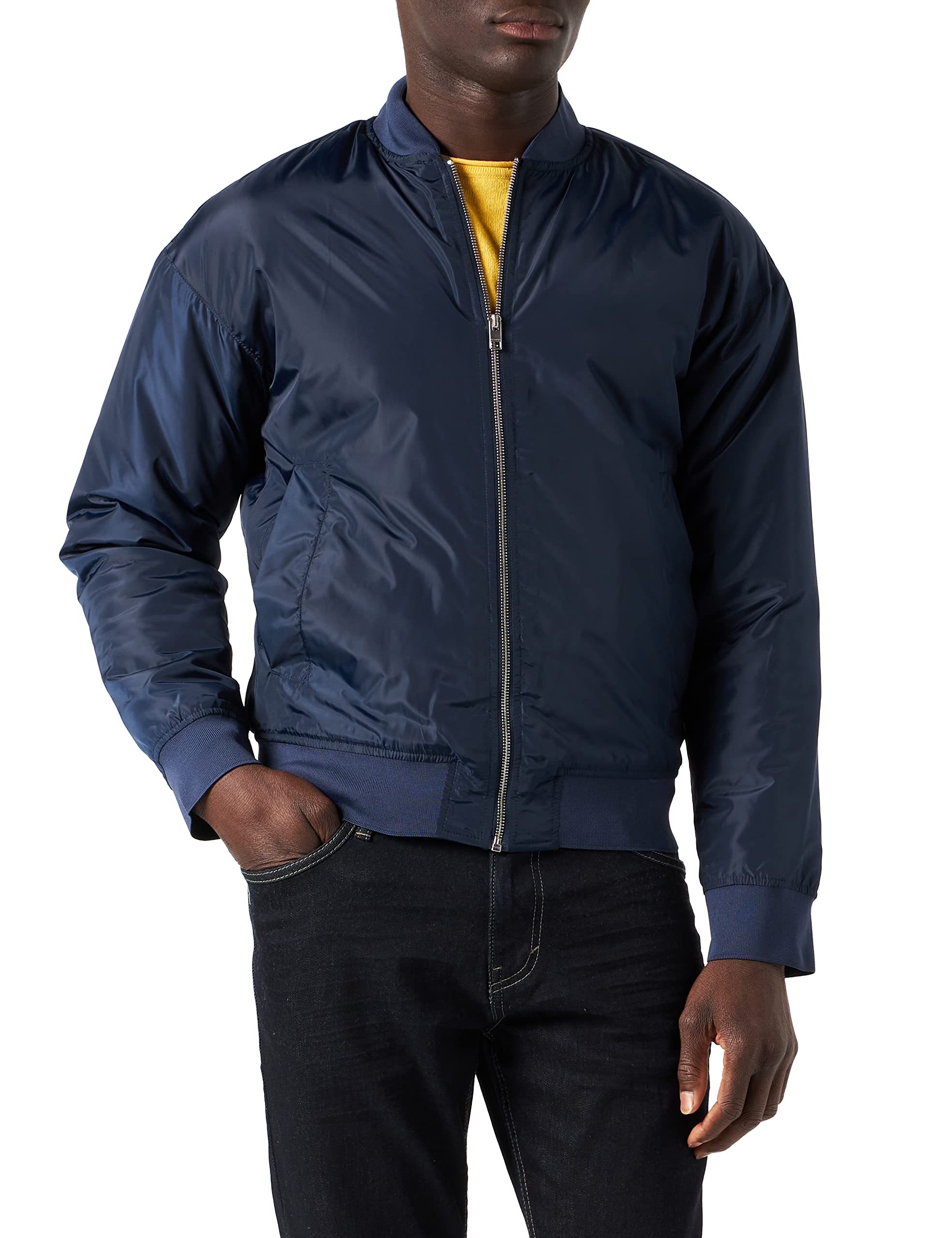 JACK & JONES Men's Jcoclay Bomber Cbo Jacket, Blazer Navy, M