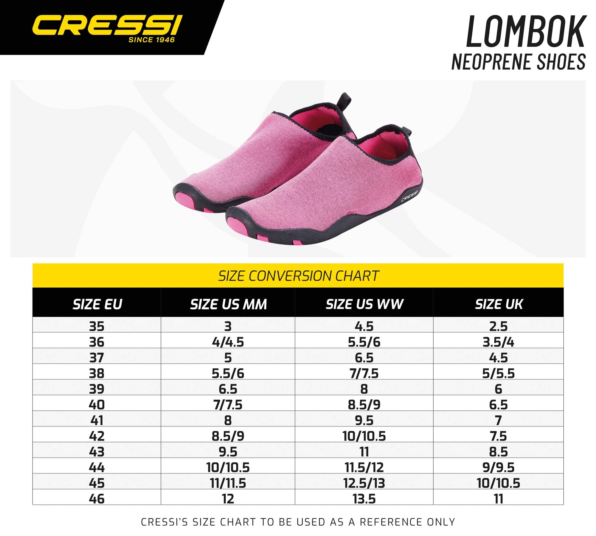 Cressi Aqua Shoes Lombok - Scarpe Sportive donna in Neoprene per uso Acquatico