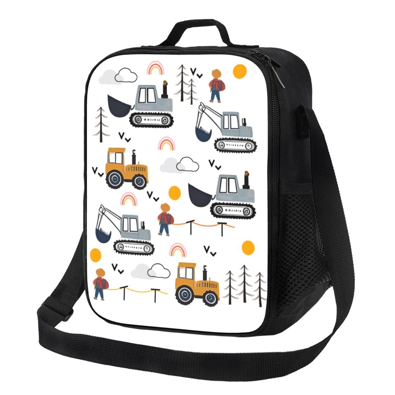 YUAOEUR Tractor Lunch Bag Insulated Lunch Box for Boys Girls Adults Children Women Men School Picnic Outdoor