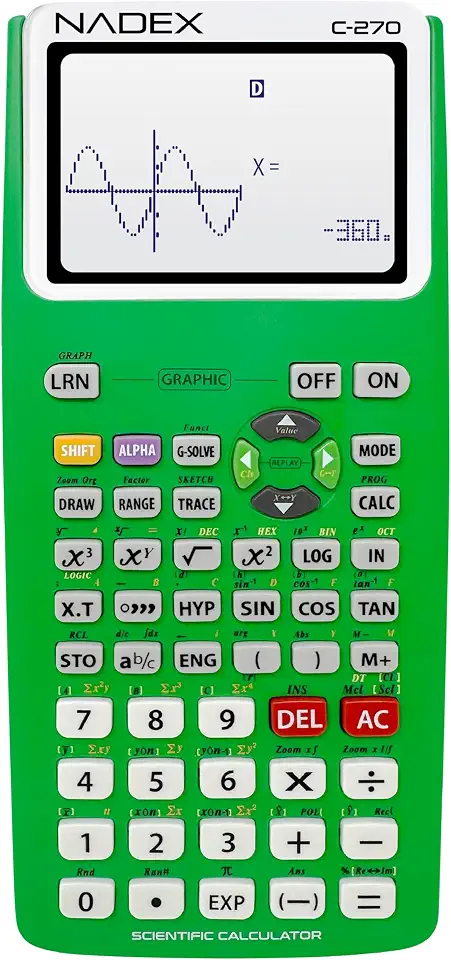 Nadex Calculadora Científica Com Funções Gráficas Para Estudantes Universitários E Do Ensino Médio, Engenharia, Matemática Avançada, Cálculo, Álgebra, Geometria, Trigonometria, Estatística, Física,
