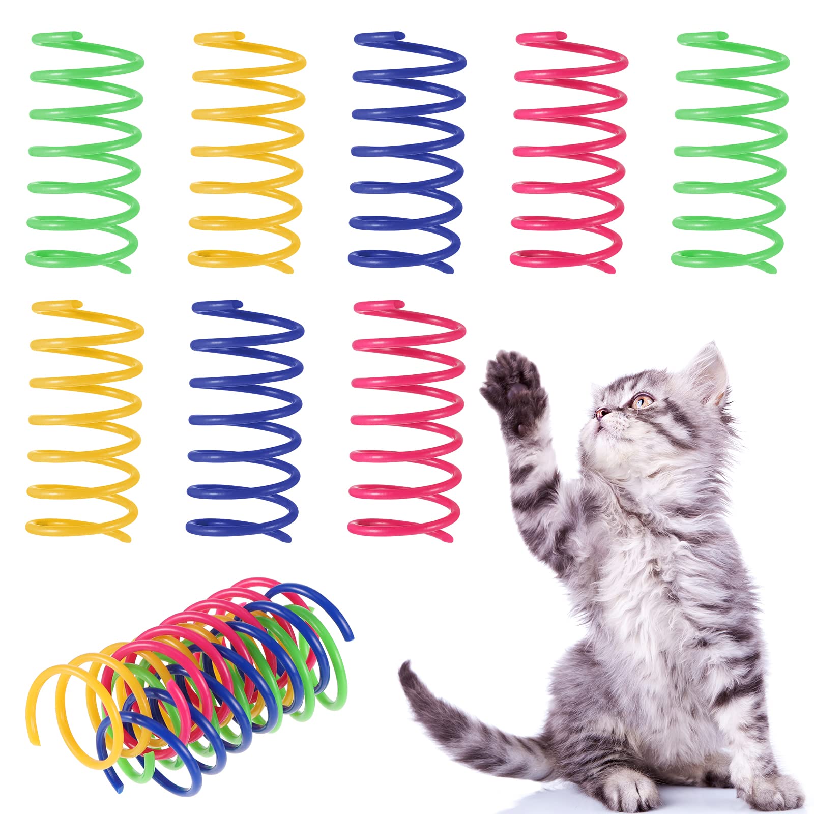 Jouet De Tube à Ressort De Chat Interactif Jouets à Ressort Pour Chat