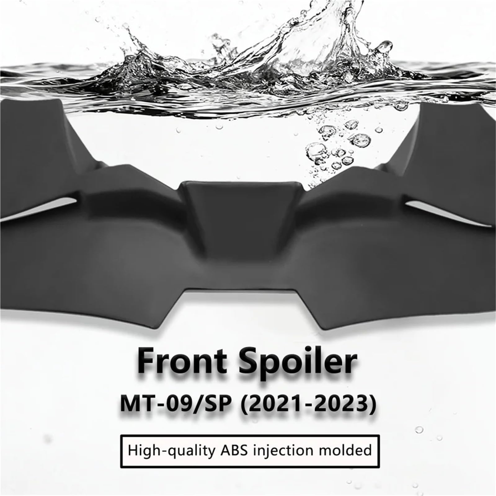 Front Bumper Splitter dachowy Pasuje do YAMAHA MT-09 MT09 SP 2023 2022 2021, czarny, goły, przedni spojler dociskowy