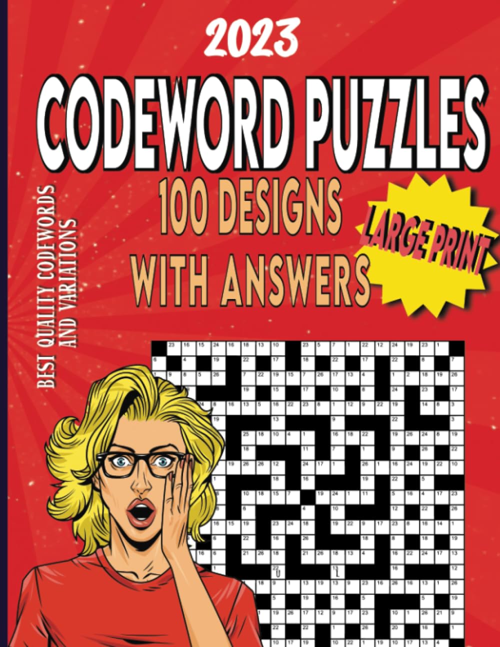 Engaging Codeword Puzzles for Adults in Large Print Format: Can you crack the code and fill the grids?