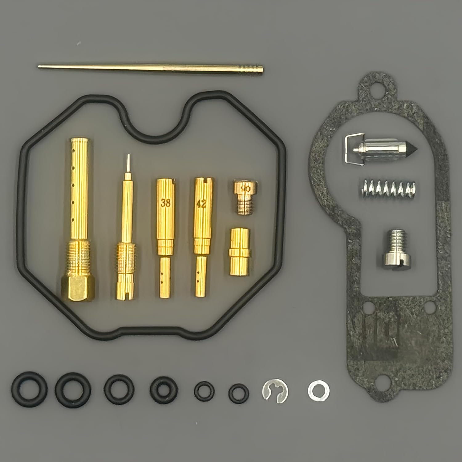 Carburetor Rebuild Kit 4 Pack for Honda CB550 CB550K 1977-1978 Carb Repair Main Jet #90 Pilot Jet #38#42