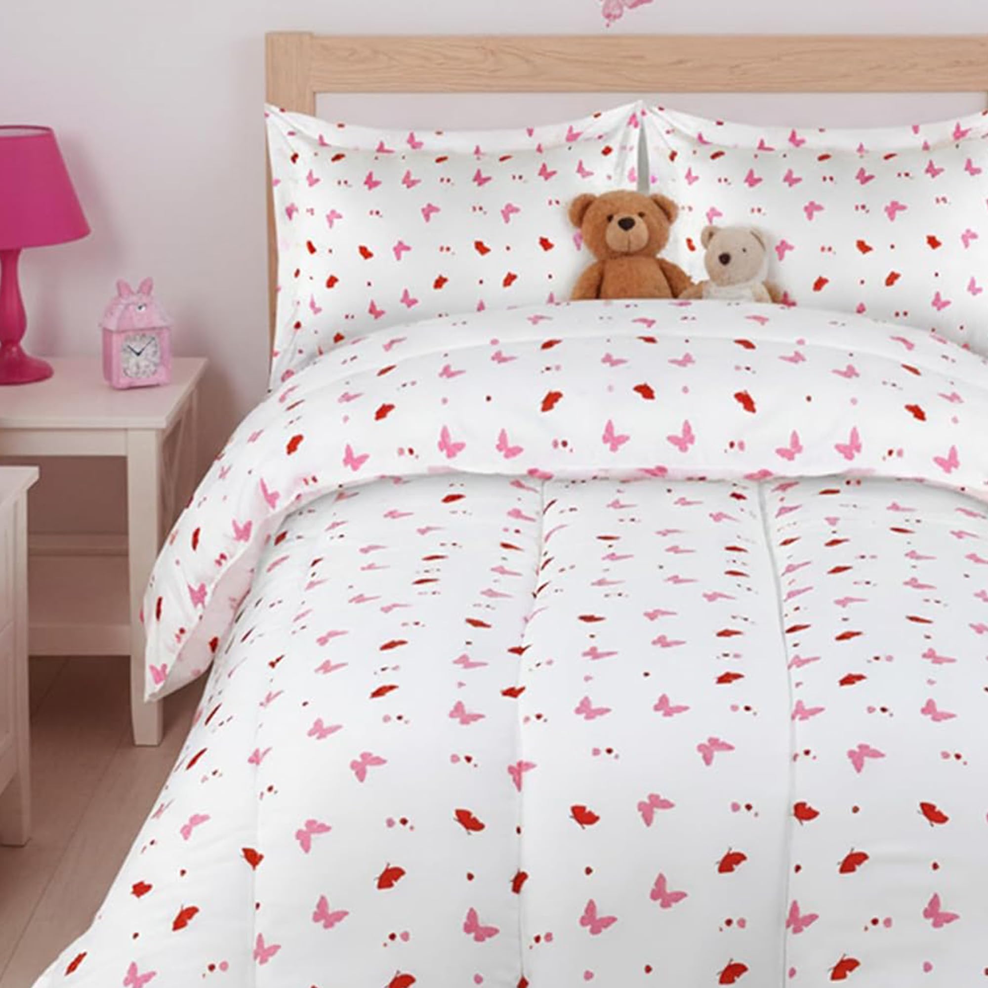 Utopia Bedding Butterfly Kids Comforter Set with 2 Pillow Shams, 3 Piece Soft Microfiber Twin Bed Comforter with Pillow Shams, Printed Kids Bedding for Boys and Girls, Lightweight, Breathable