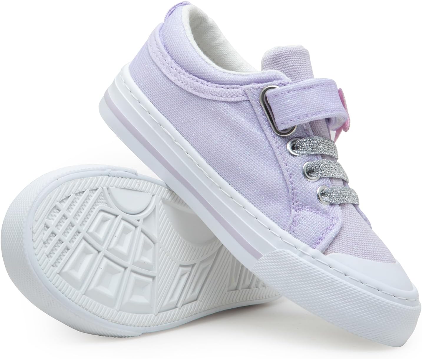 ToandonToddler Kids Sneakers Sparkle Fashion Glitter Sequins Canvas Shoes - Image 6