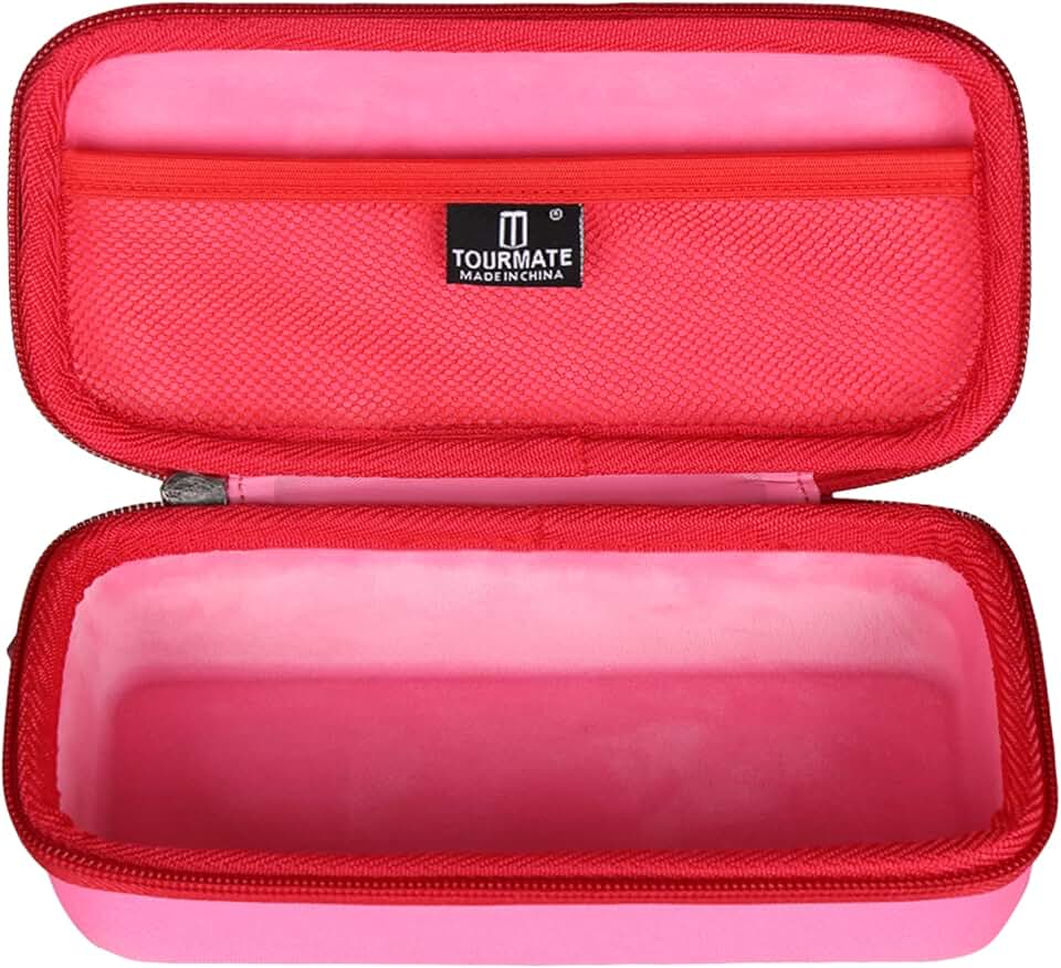 Tourmate Magnetic Tiles Blocks Storage Case for Magformers Basic Set/PicassoTiles/Magna Magnetic Building Blocks 25 30 50 70 90 100 Pieces, Case Only (Rose & Red, S)