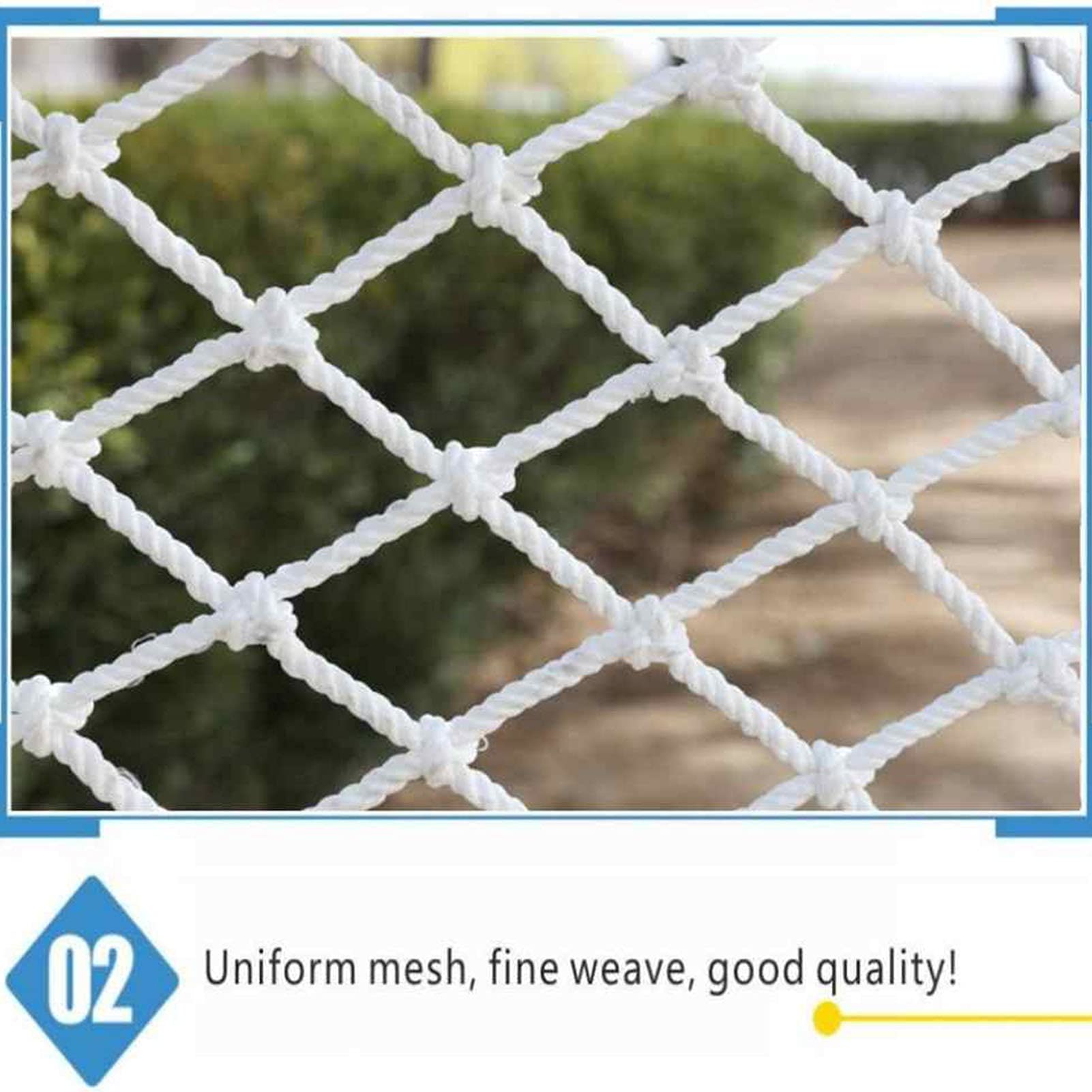 Red de seguridad de nailon duradera para balcón, jardín, parque infantil, 1 x 9 m, malla anticaídas, resistente a la intemperie, 10 cm, tamaño de malla ideal para seguridad infantil y protección de
