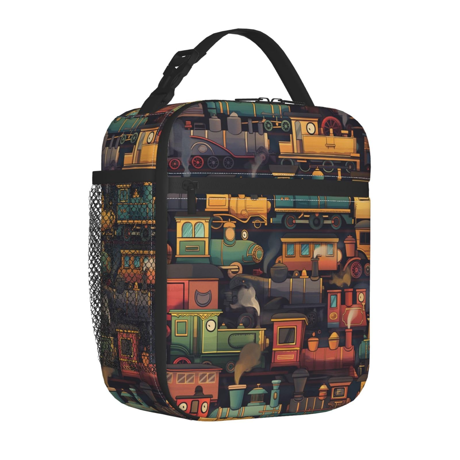 VANZEV Lunch Box for Adults Women Girls Boys Kids Train Lunch Box Insulated Cooler Reusable Lunch Bag Container Gifts for Work Office Picnic Travel School