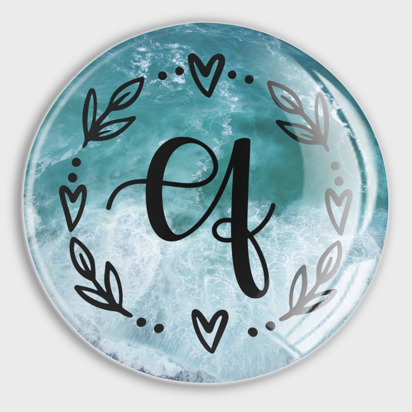 Aimants de réfrigérateur couronne florale Y pour décorer votre cuisine
