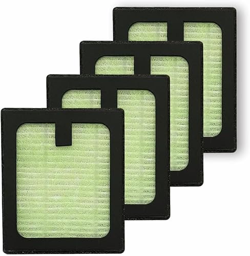 Paquete de 4 filtros HEPA de repuesto para la lavadora de biberones Pro Brezza de bebé de alta eficiencia, filtro HEPA verdadero H13, polvo de