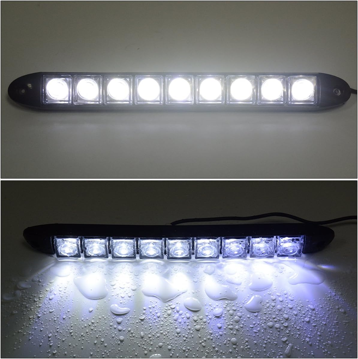 XCSOURCE 2x Car Vehicles 9LED Daytime Running Light DRL Kit Fog Lamp Day Driving Daylight