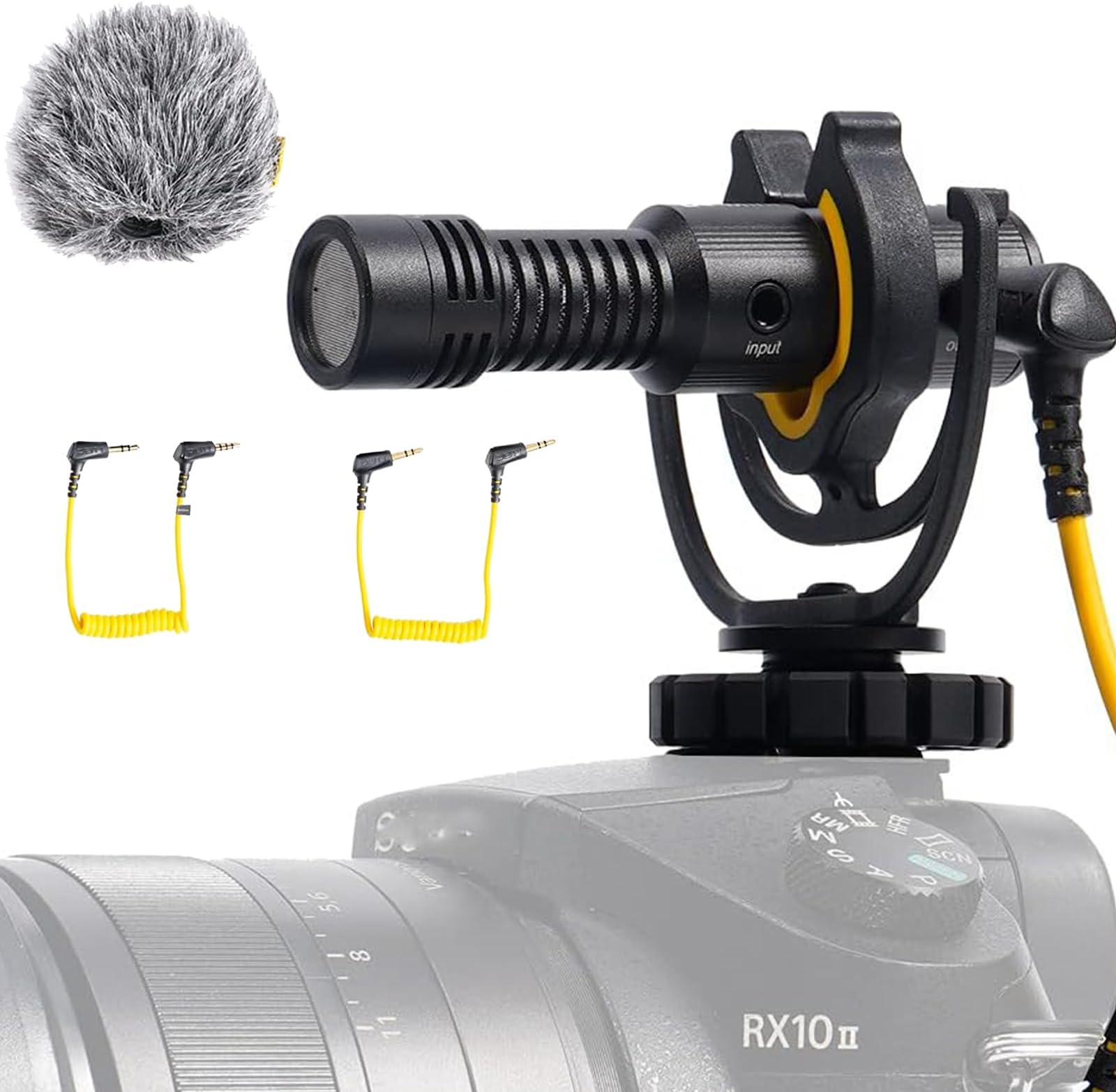 V-Mic D4 Mini Video Microphone,20mph Wind Rating,Runs of 1-5V from Cameras,Phones,and Audio Recorders Interview Mic with Shock Mount for Vlog Pocket Cam DSLR Camera