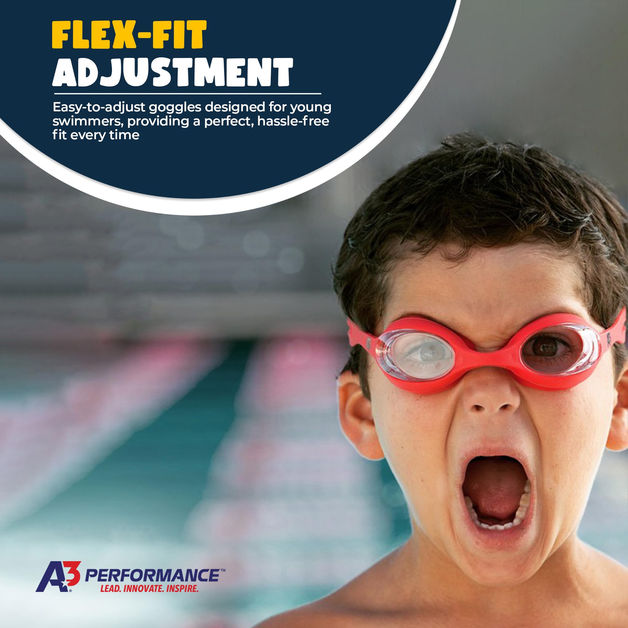 A3 Performance Occhialini da nuoto Flex Youth