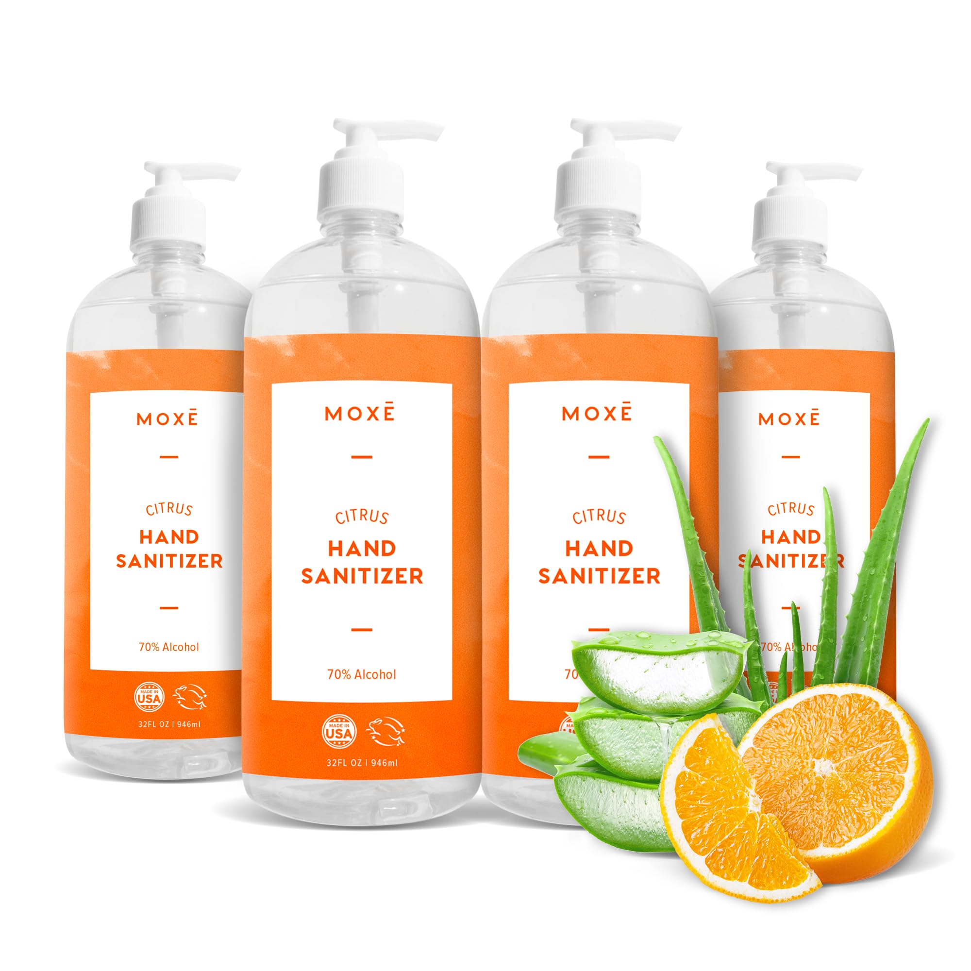 Amazon.com : MOXE Citrus Hand Sanitizer Gel, Value Pack of 4, 32