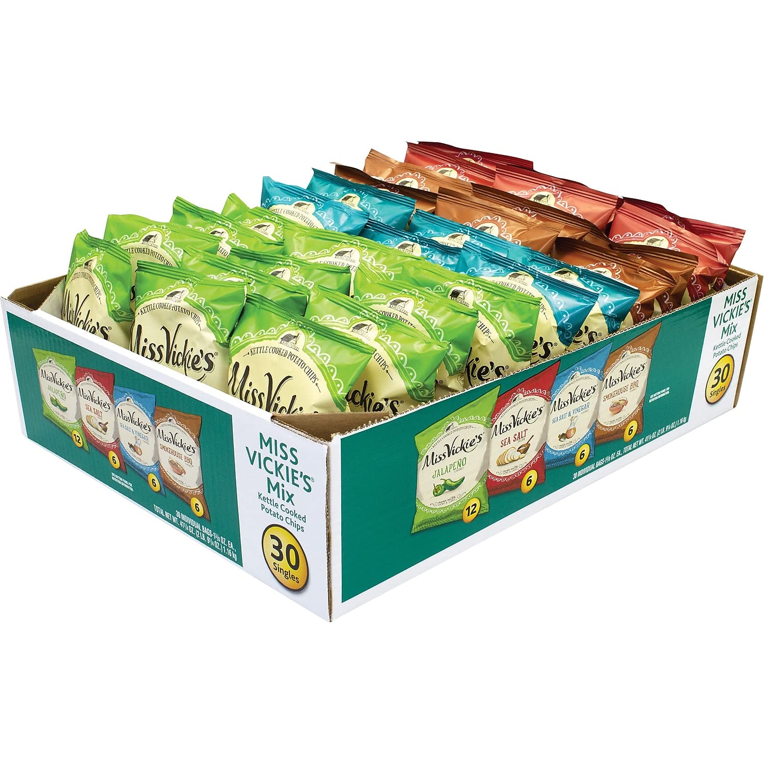 Miss Vickie's Kettle Cooked Potato Chips Variety Pack, 30 Count Buy