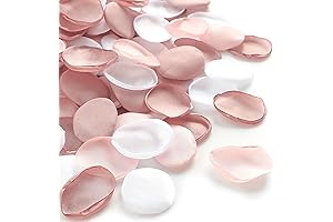Floroom Silk Rose Petals Bulk Pack for Wedding, Bridal Shower, Romantic Night Decoration