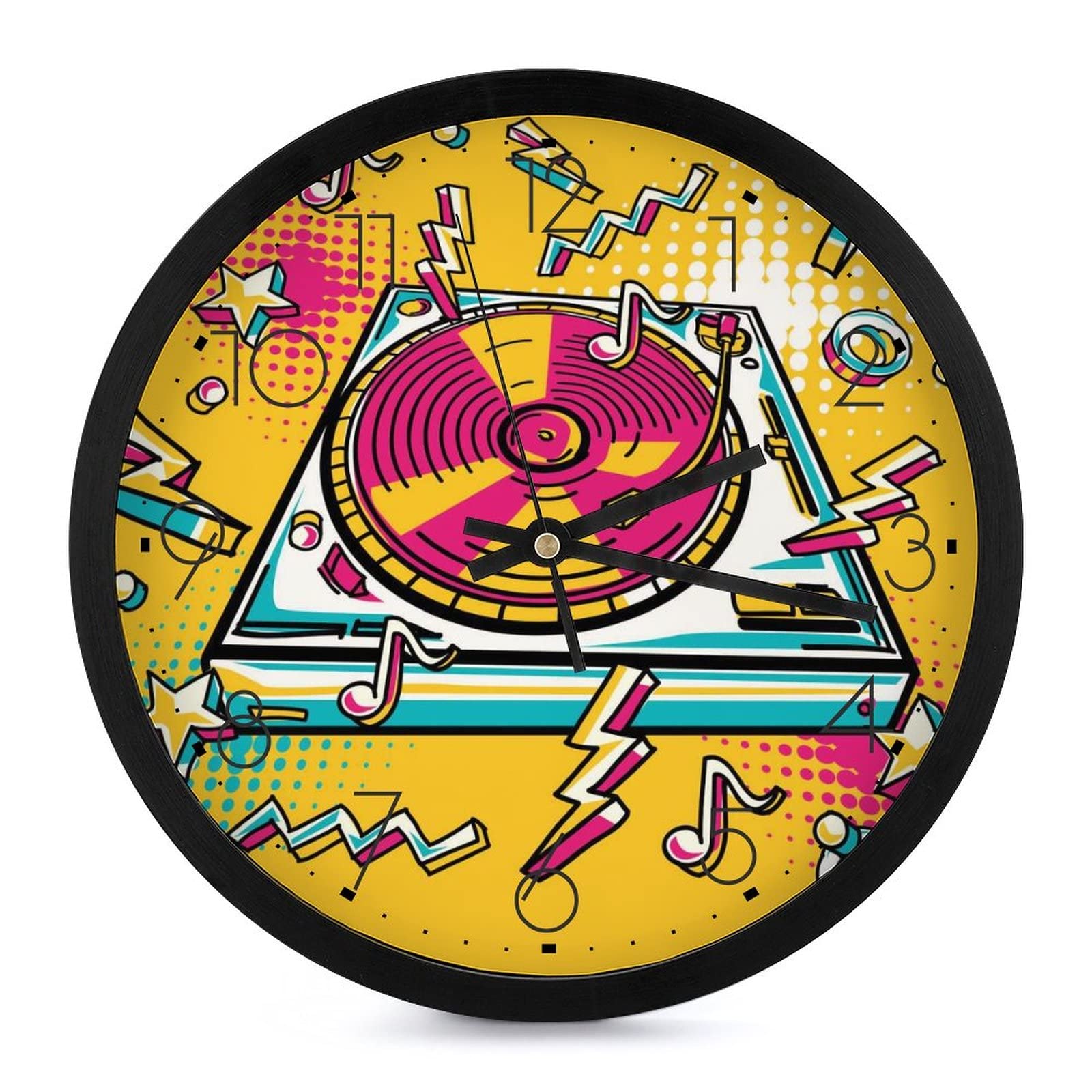 Horloge murale tourne-disque silencieuse pour resoudre les nuisances sonores