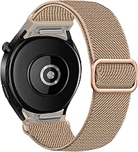 Elastisches Armband für Samsung Galaxy Watch 7/6/5/4 40mm 44mm/Watch 6 Classic Armband 47mm 43mm/4 Classic Band 46mm 42mm/5 Pro 45mm/FE Damen/Herren,One Click Nylon Band für Samsung Watches 4 5 6 7