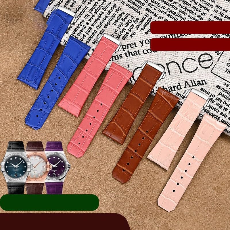 Sangle de montre encoche concave en cuir noble pour collection Constellation