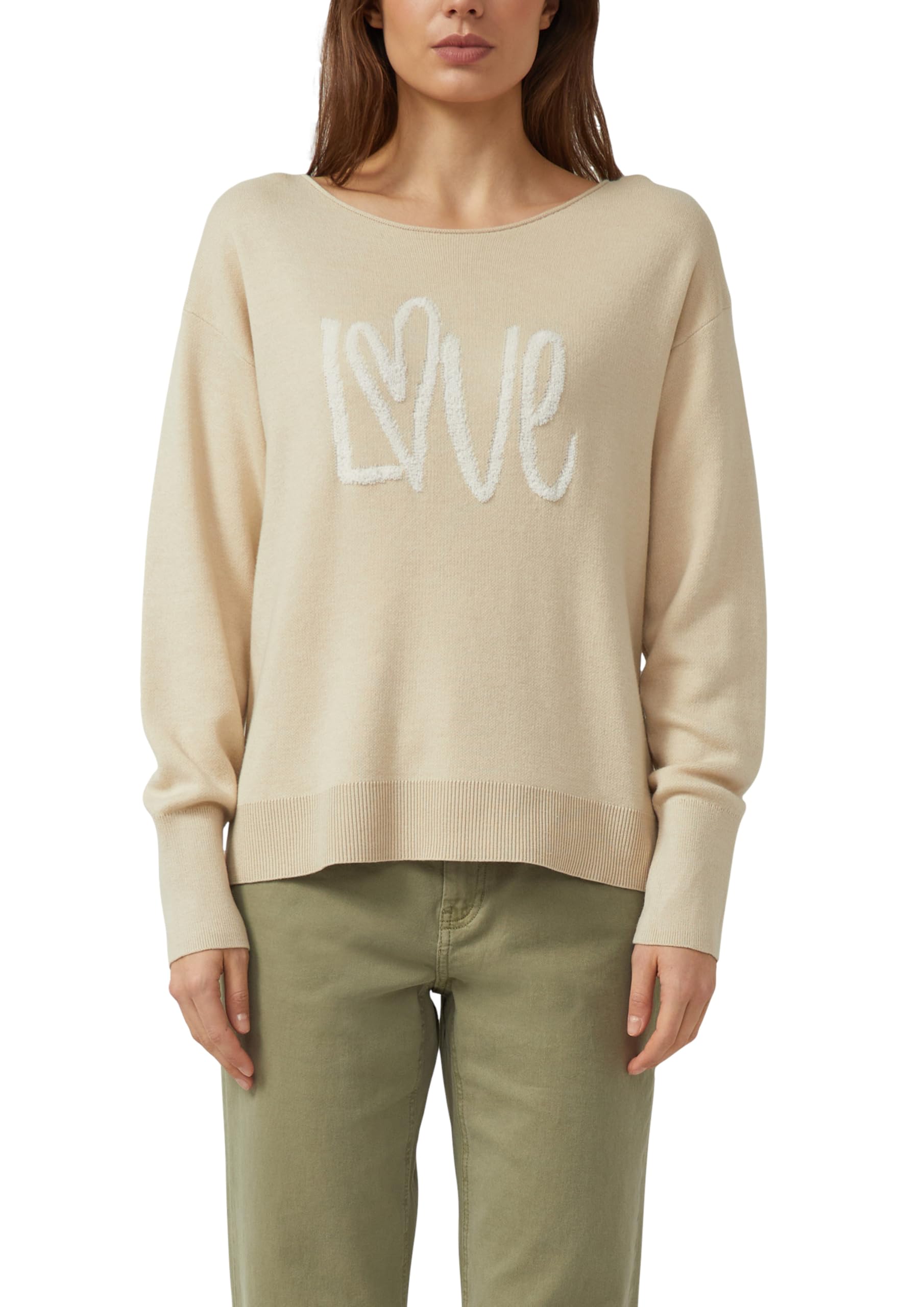 s.Oliver Strickpullover mit Love-Schriftzug