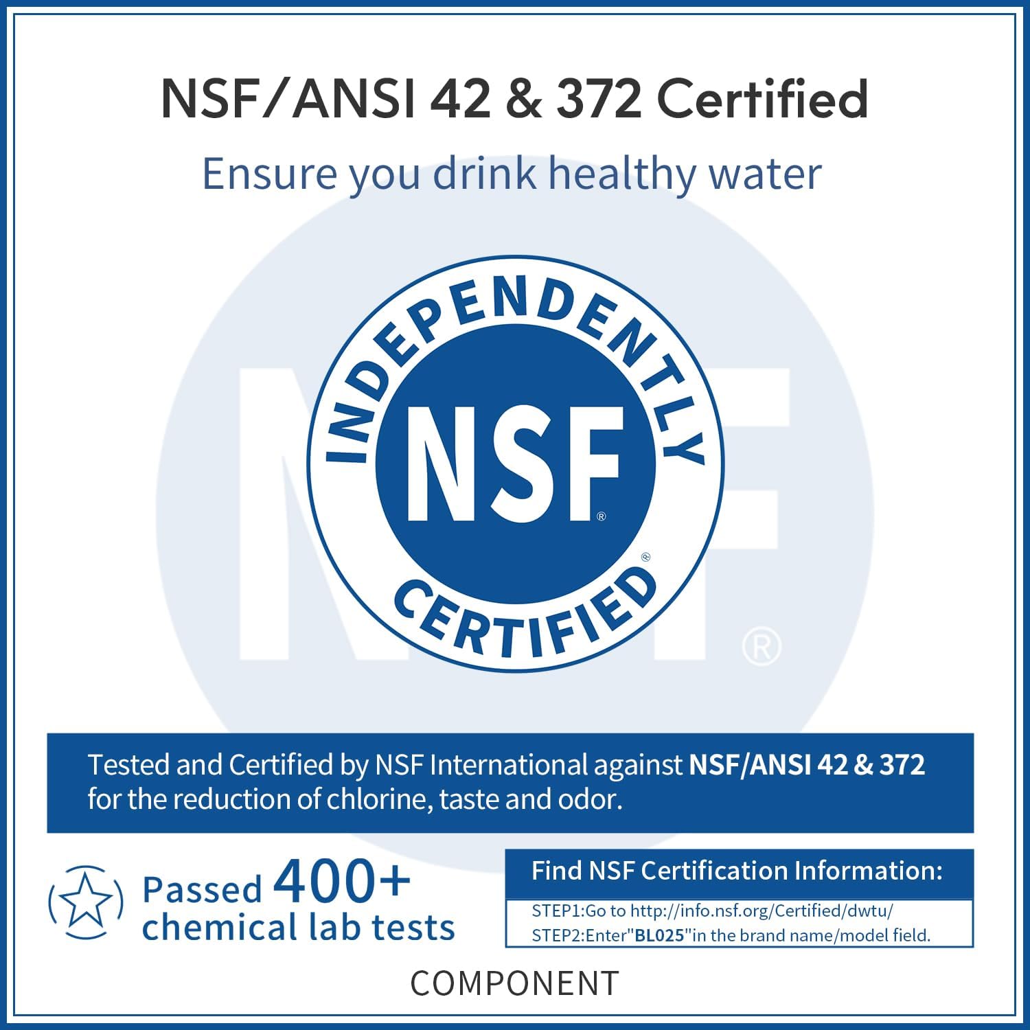 Perfect Ice Refrigerator Water Filter Compatible with Whirlpool EDR3RXD1,EDR3RXD1B,4396841,4396710,4396710P,4396710B, Kenm0re 9083,9030,46-9030(3 Pack Blue) - Image 4