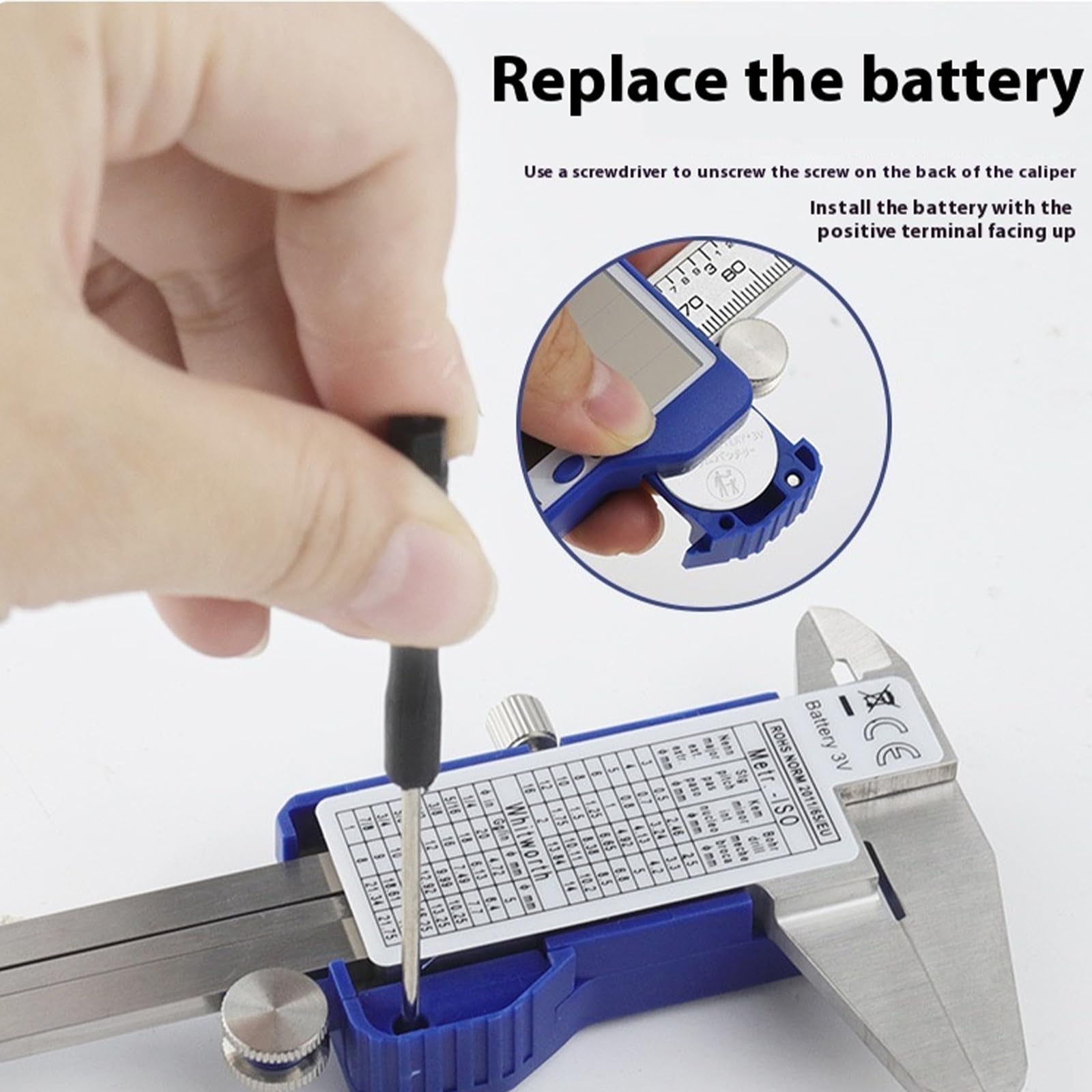 Calibradores digitales solares con funda de transporte de 150 mm, acero resistente a la erosión, instrumento de medición de alta precisión para casa, taller, calibradores digitales para ingeniería