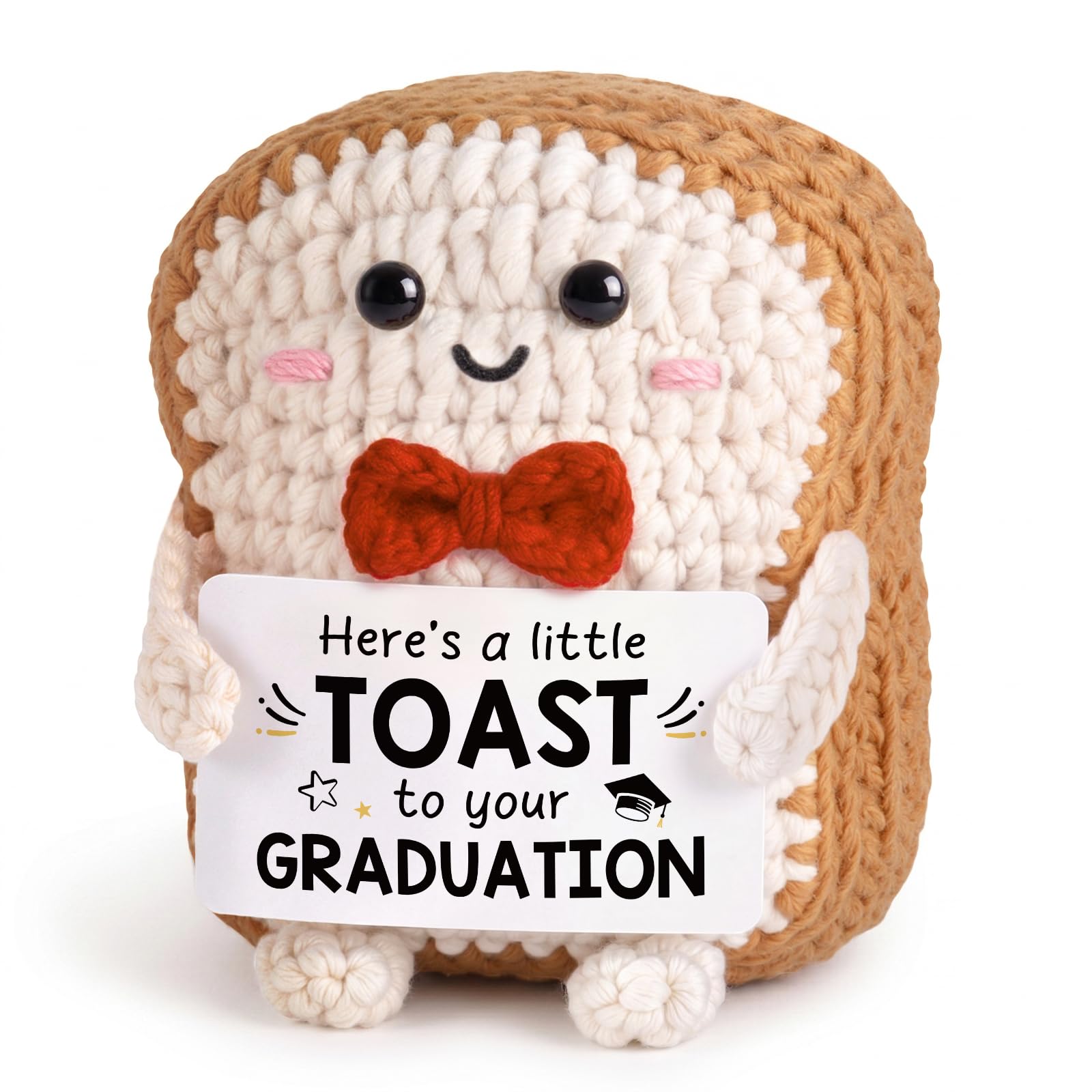 Graduation Gift for Her Him- Handmade Emotional Support Crochet Toast