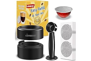 CAPMESSO Reusable Vertuo Pods Refill Kit: Save Money & Reduce Waste