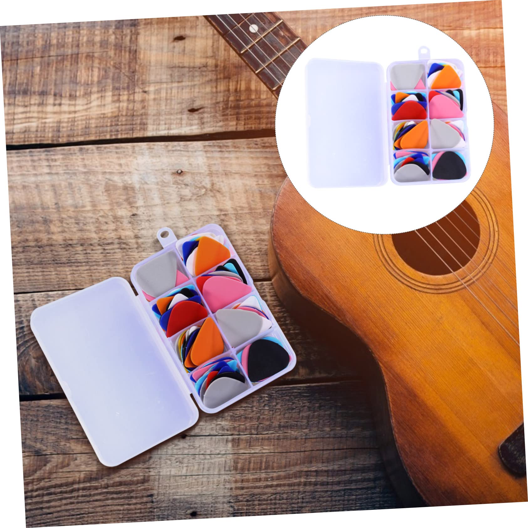 TOYANDONA 100pezzi Plettri Per Chitarra Opaca Accessori Per Chitarra Elettrica Acustica e Ukulele Per Musicisti e Artigianato