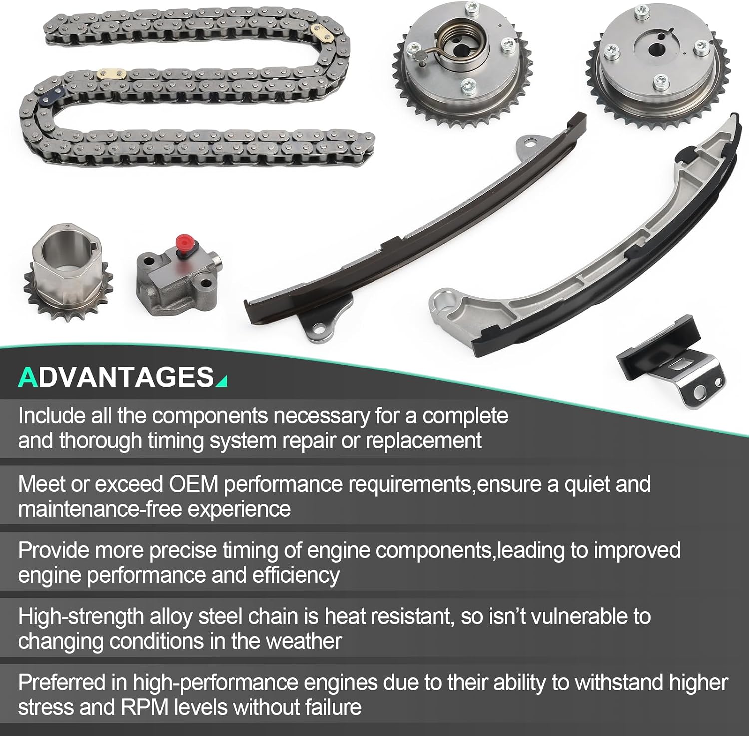 Timing Chain Kit For 2011-2013 For Scion tC,2010-2014 For Toyota Camry,2009 2010 2011 2012 2013 2014 For Toyota Highlander,2009 2010 2011 2012 2013 For Toyota RAV4,2011 2012 For Toyota Sienna