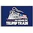 Trump Flag Train Donald Trump Flags 3 x 5 feet 2020 Banner with Brass Grommets - All Aboard The Trump Train