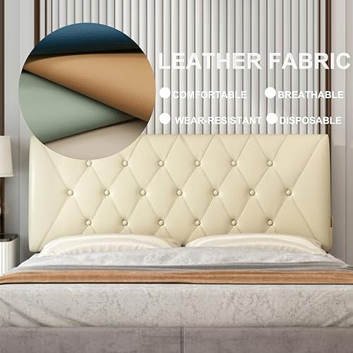 Miniatura 3 de Cojín tapizado para cabecero de pared, cojín de cuero para cabeceros, cojín de lectura, almohada de descanso tamaño Queen, almohada de descanso para