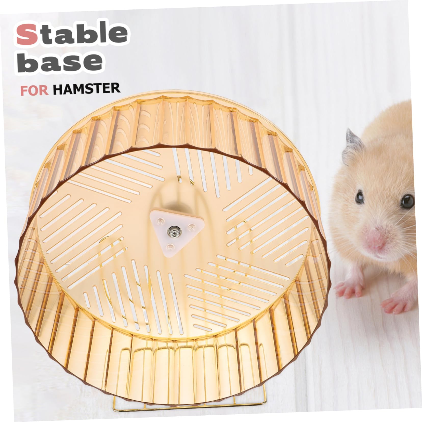 INOOMP Roue d'exercice pour Chinchilla Support, Base Stable en Plastique et Alliage, Jouet Adorable pour Cage, pour Animaux de Sport