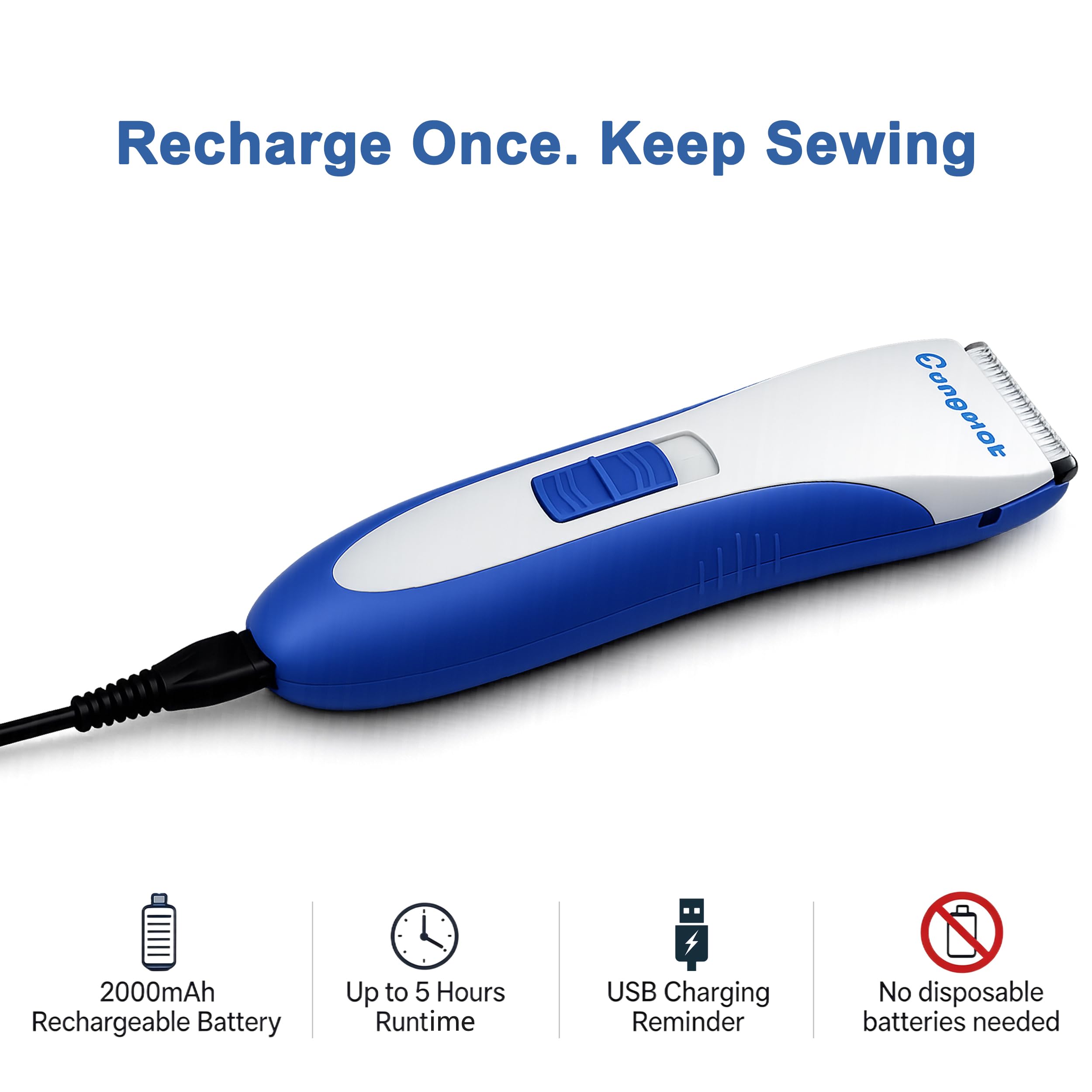 Kit eléctrico de desgarrador de costuras profesional con estuche de almacenamiento, removedor de puntadas recargable para bordado y acolchado, máquina desgarradora de costuras inalámbrica USB